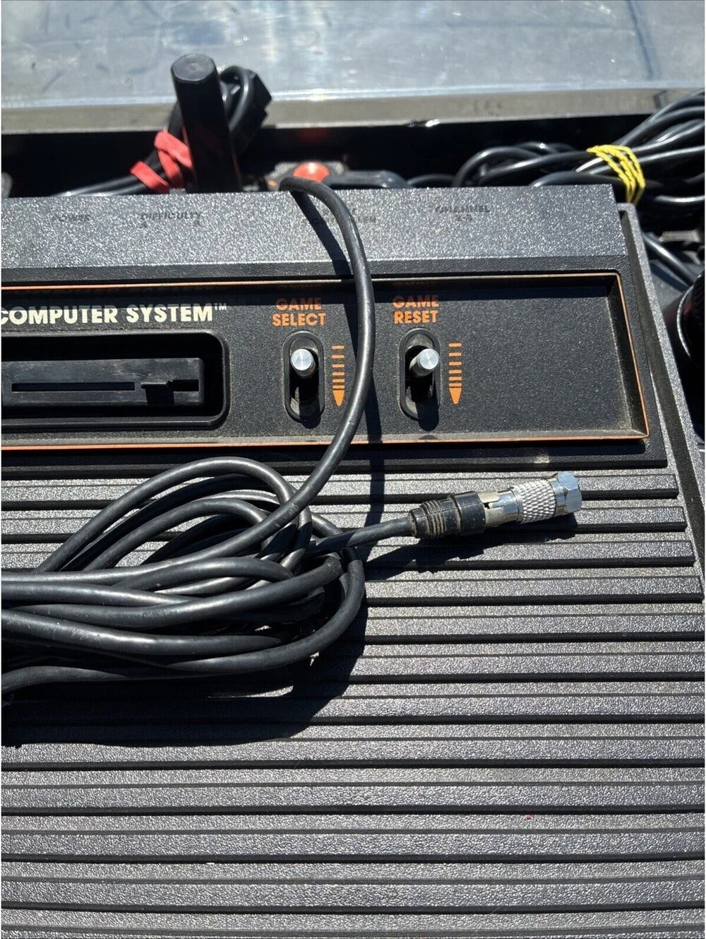Atari 2600cx-a System Woodgrain Controller Games  & Hartzell Organizer Works